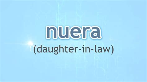 nuera in spanish means.